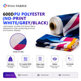 600D PU Polyester (No-Print White/Grey/Black) fabric details — view 3
