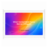 Wind-Vented Mesh Fence Banner (120gsm) — view 2